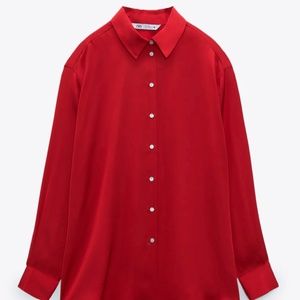 Zara Satin Effect Shirt